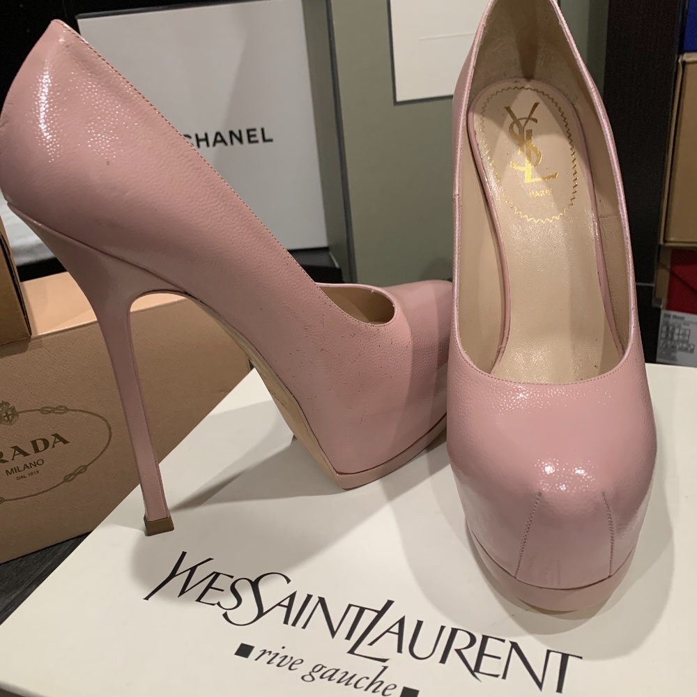 YSL Pink Pumps